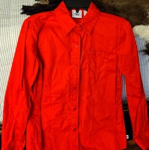 Cruel girl red button down shirt